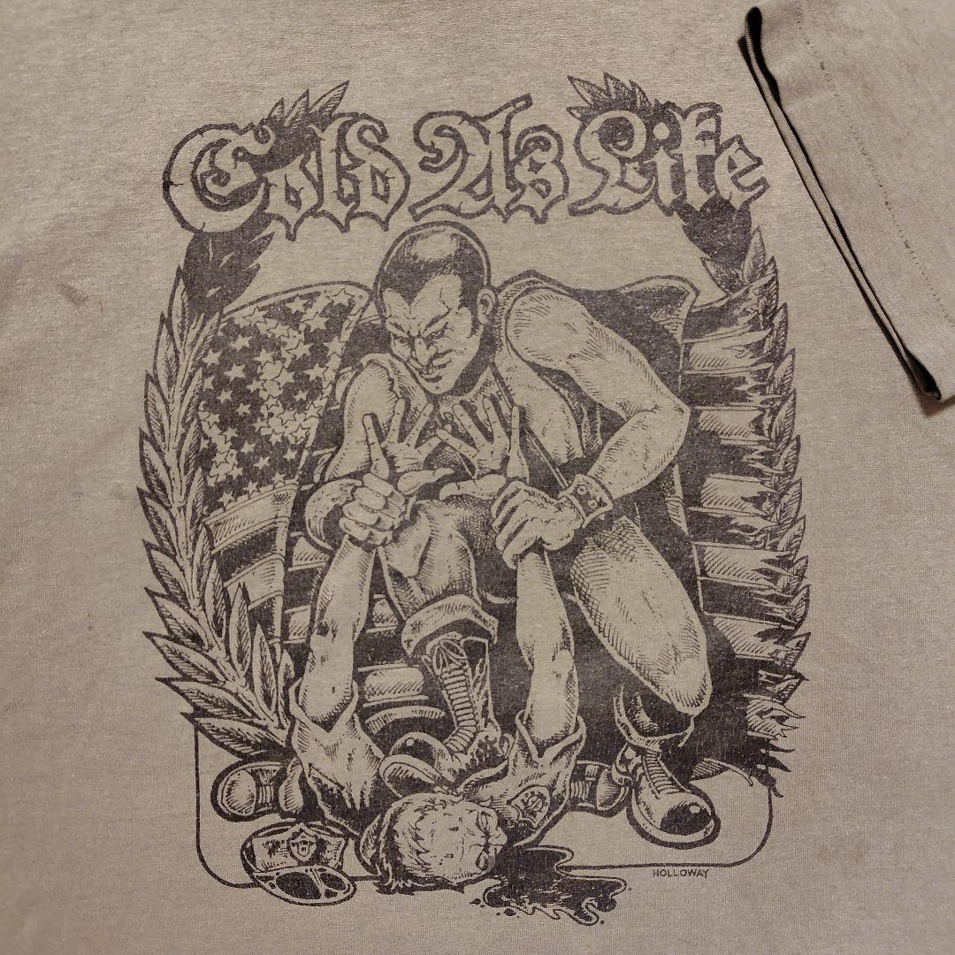 コールドアズライフ　Tシャツ サイズXL　グリーン　デトロイトハードコア