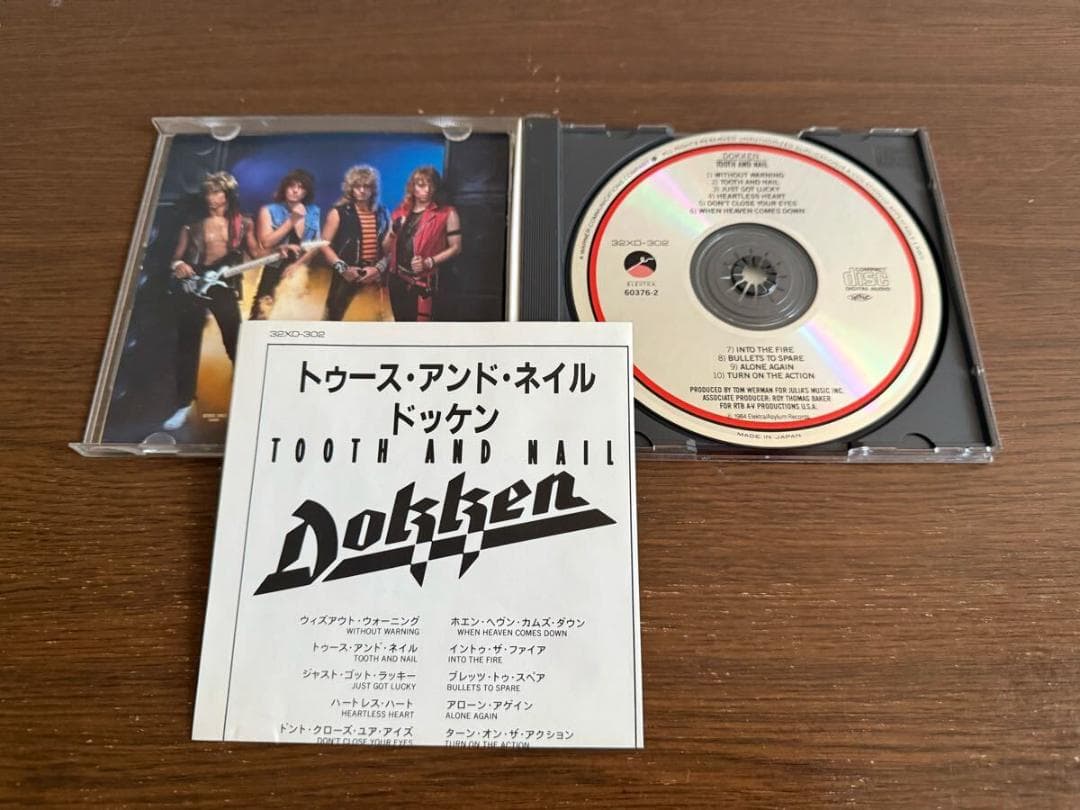 【シール帯】「トゥース・アンド・ネイル」ドッケン 日本盤 旧規格 消費税表記なし