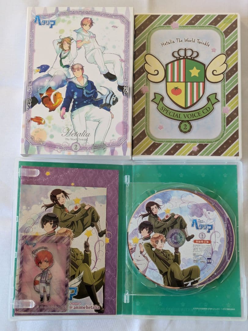 ヘタリア The World Twinkle アニメイト限定版 全3巻　DVD