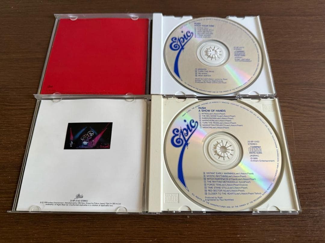 ラッシュ 旧規格4タイトルセット 日本盤 CSR刻印あり 消費税表記なし 帯付属