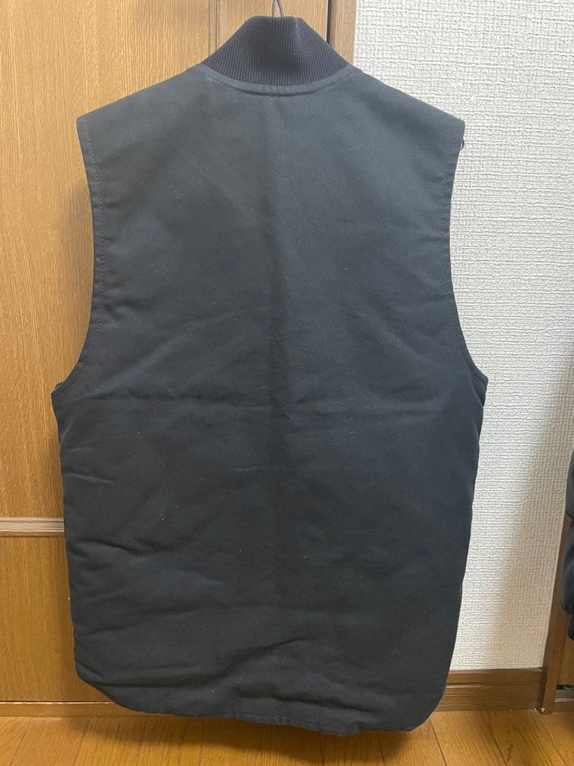 【美品】Carhartt V01 ダックベスト 黒 S メキシコ製