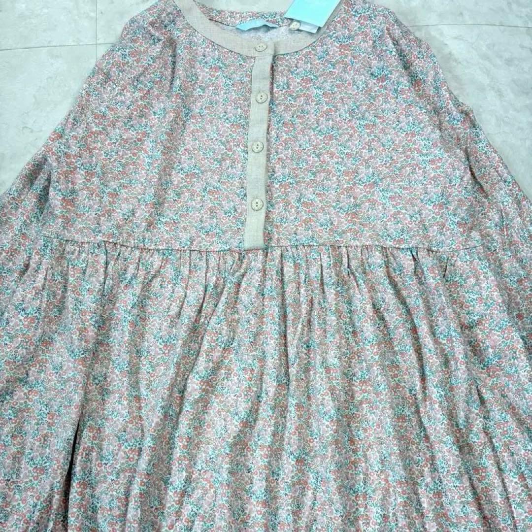 新品タグ付き✨KID BLUE ワンピース　小花柄パジャマ　キッドブルー