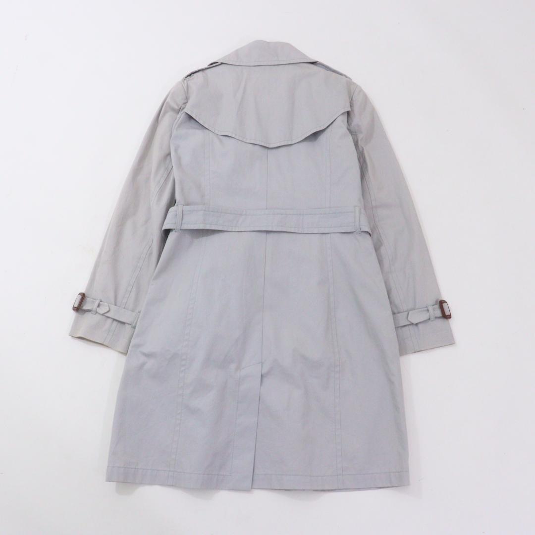 【美品】MaxMara トレンチコート 2WAYライナー付 ライトグレー 42