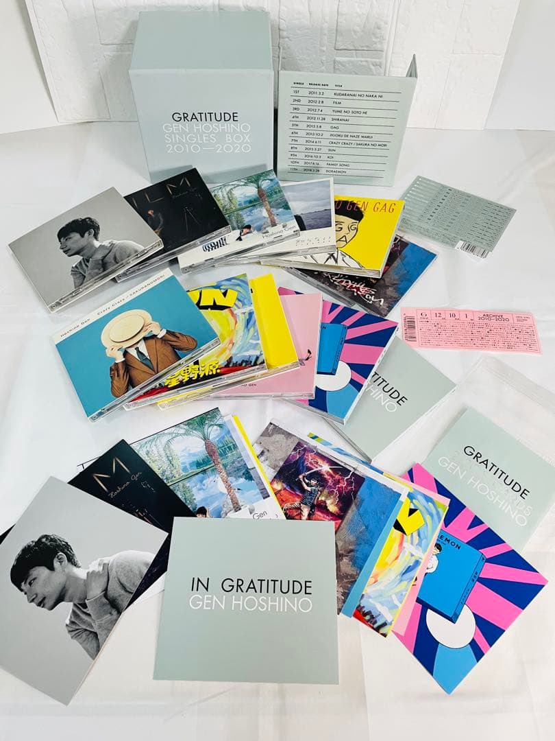 Gen Hoshino Single Box GRATITUDE+光の跡+不思議