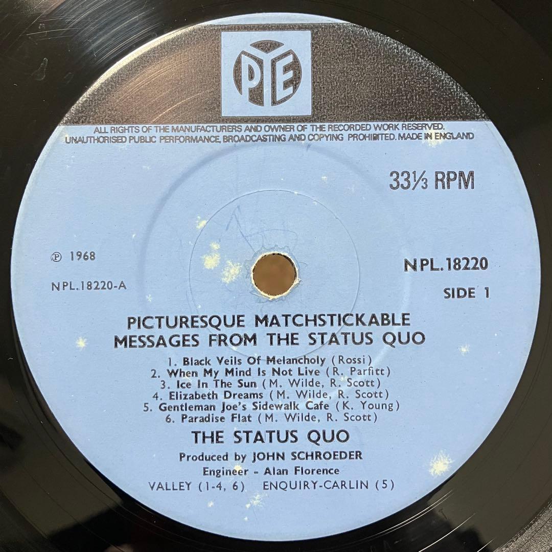 The Status Quo UKオリジナル盤 LPレコード