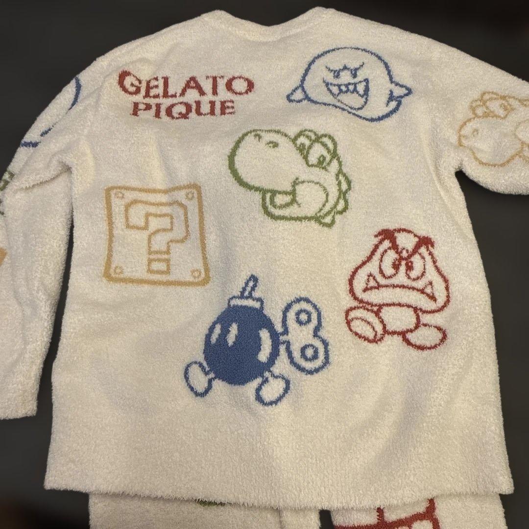 3〜4回着美品　ジェラートピケ　マリオ　ジャラピケパジャマ