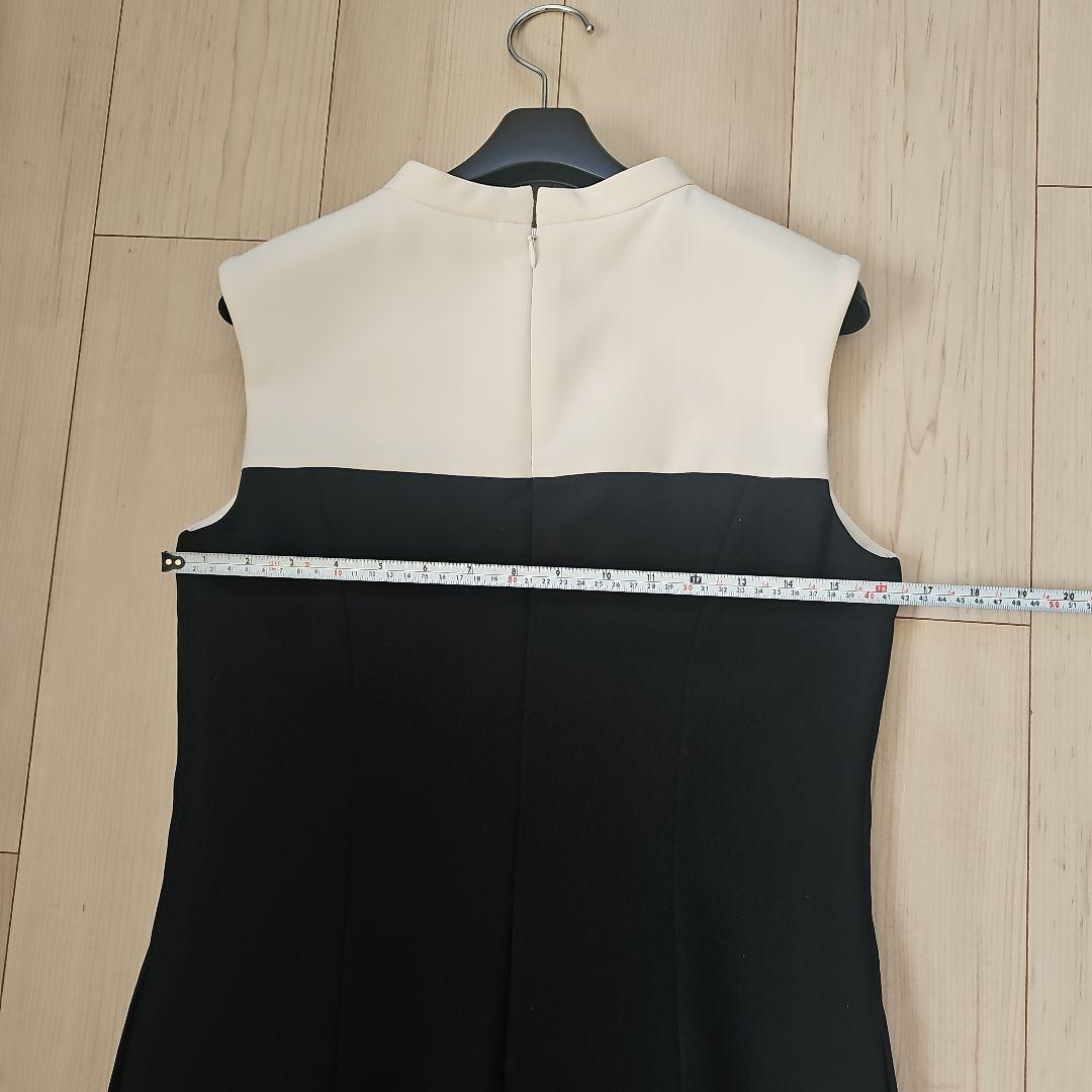 Rene ノースリーブワンピース ネイビー アイボリー