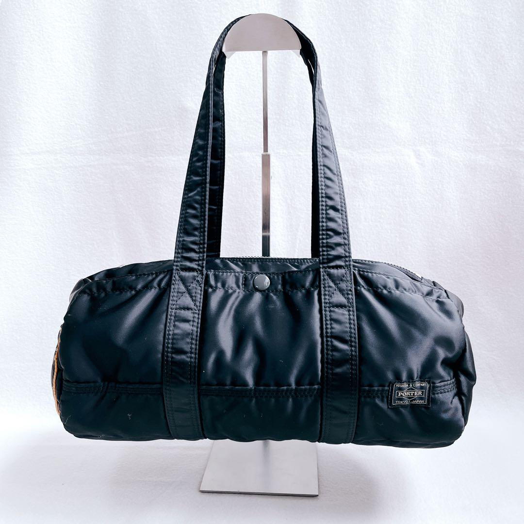 極美品 PORTER ポーター タンカー ダッフルバッグ ボストンバッグ 黒 L