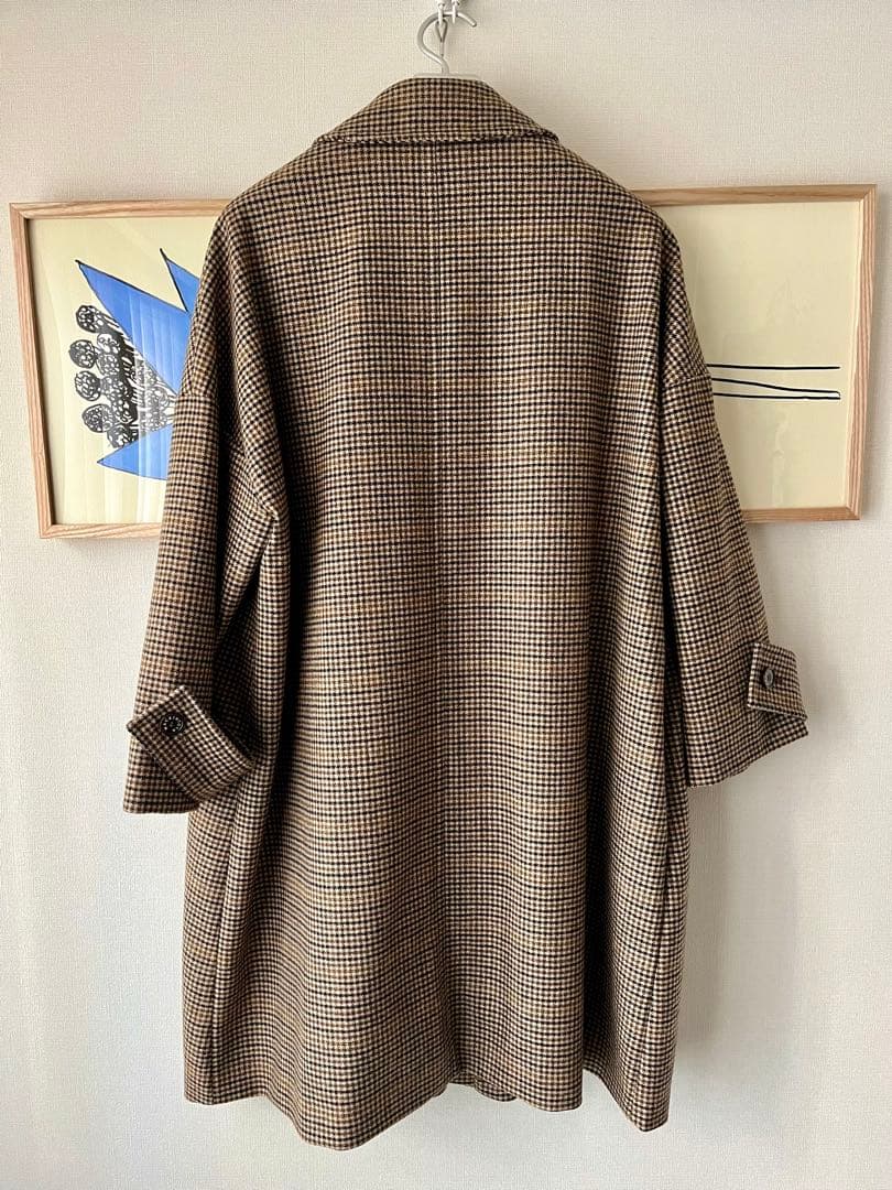 美品MACKINTOSH チェック柄 ロングコート サイズ8