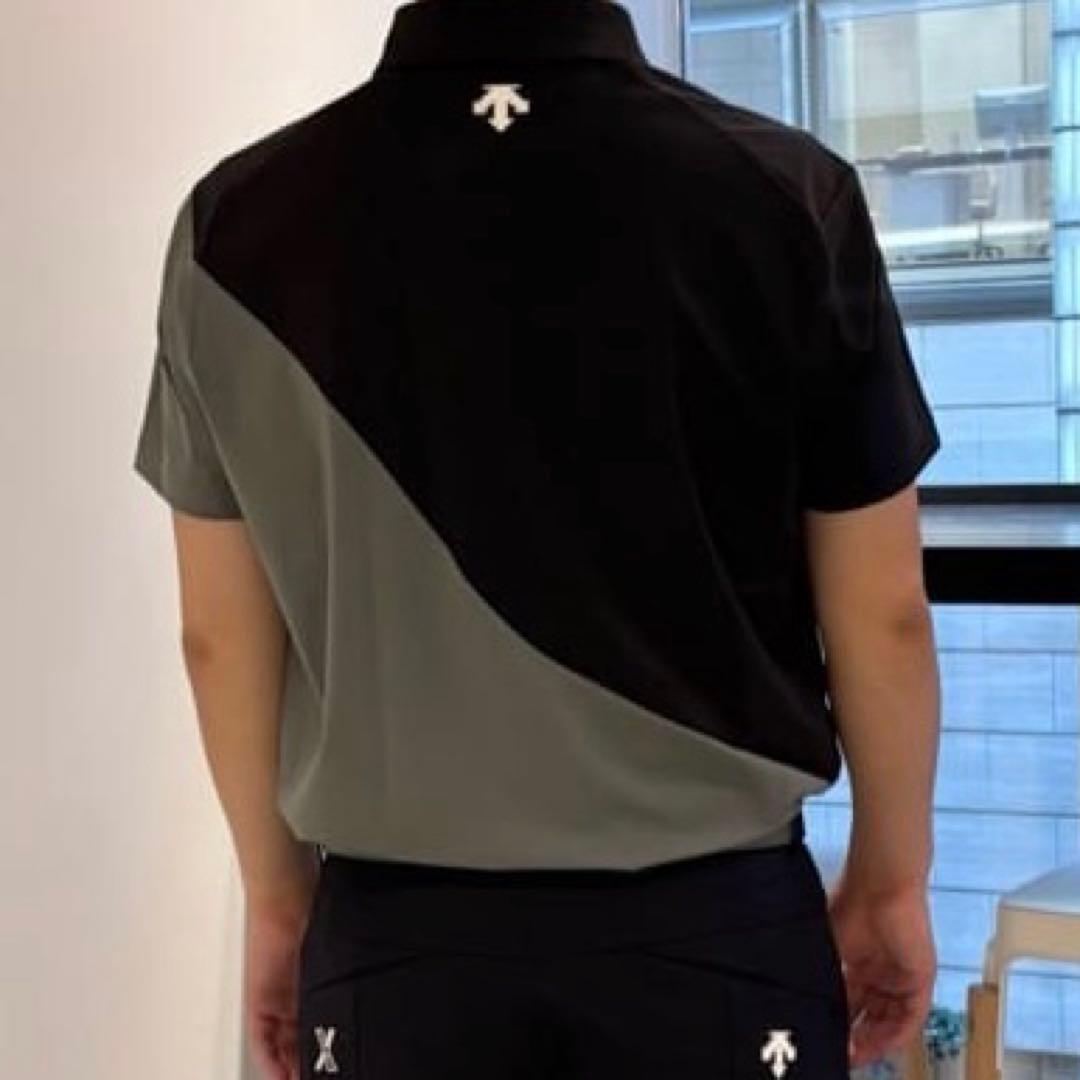 新品未使用 美品 デサントゴルフ 接触冷感 ポロシャツ XL ブラック カーキ
