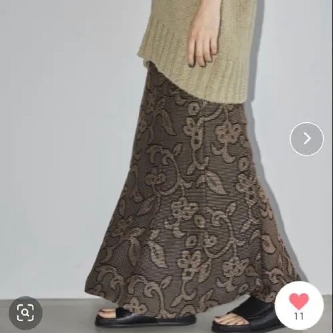 TODAYFUL スカート Jacquard Leaf Pencilskirt