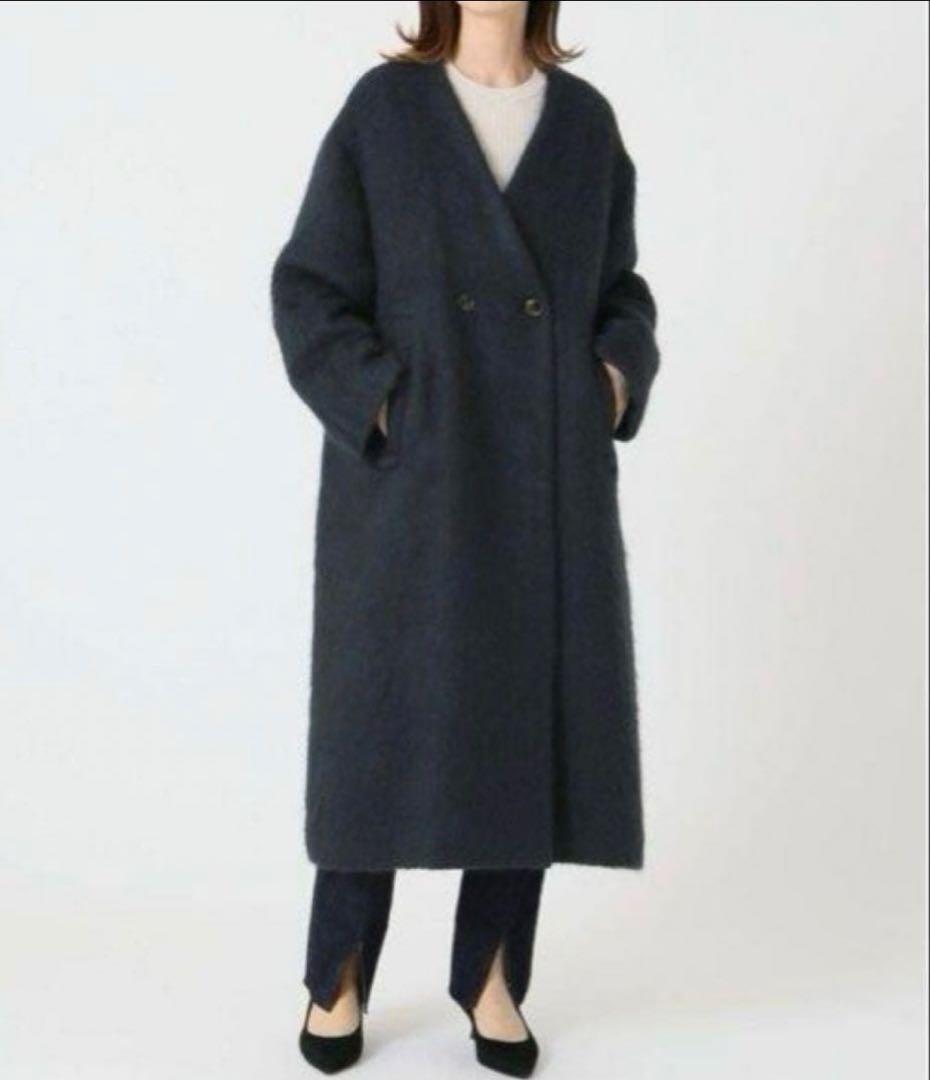 IENA イエナ　LA BOUCLE モヘア　シャギーコート　NV色