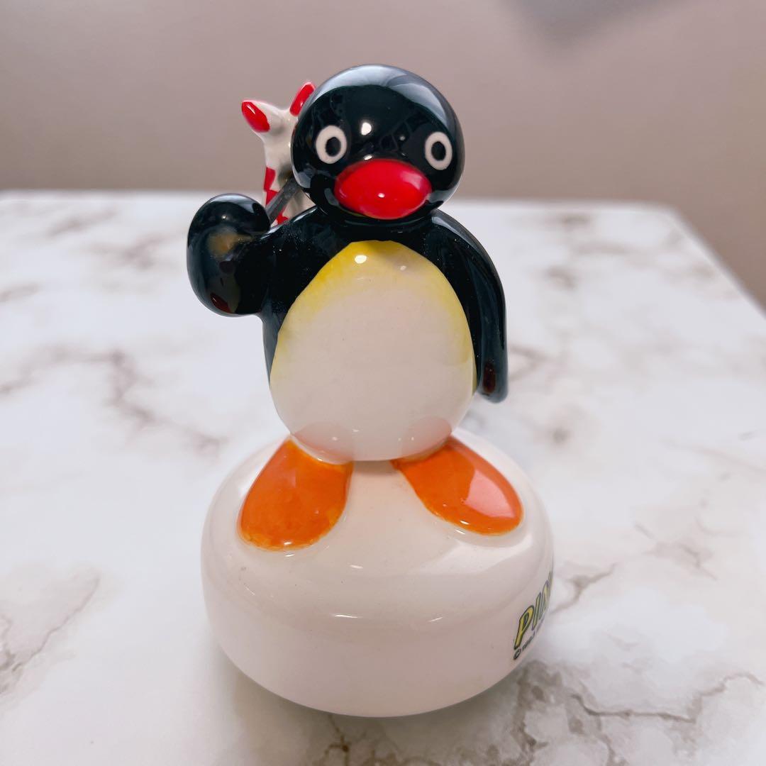 【値下げ】ピングーオルゴール Pingu アンティーク 陶器製 匿名配送