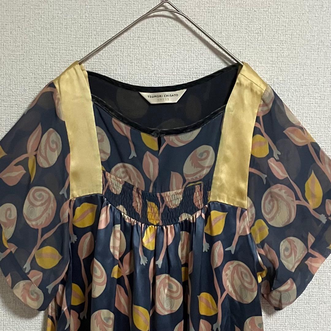 tsumori chisato DRESS ワンピース　ドレス　シルク100%