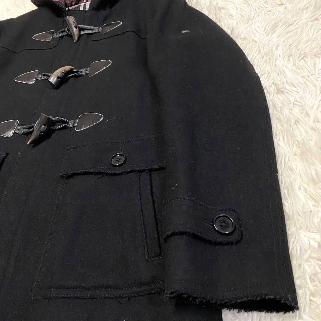 【美品✨】バーバリーブラックレベール ダッフルコート ノバチェック ホースロゴL