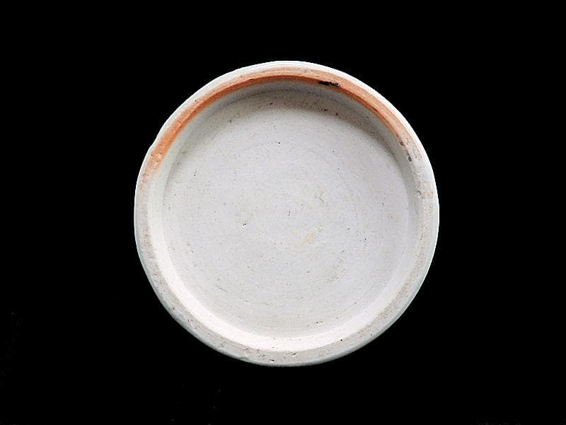 古伊万里　色絵　花に唐草の図　火入れ　D532-3AS-fbfe