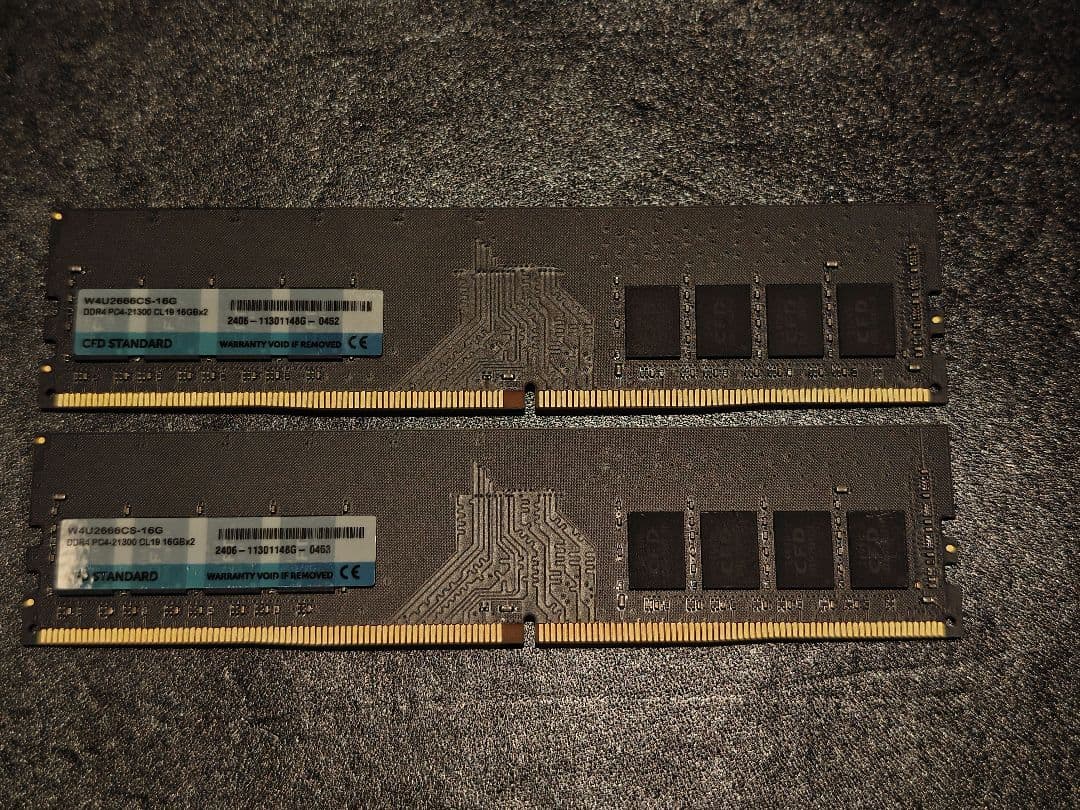 CFD DDR4 2666 メモリー 32GB (2x16GB)