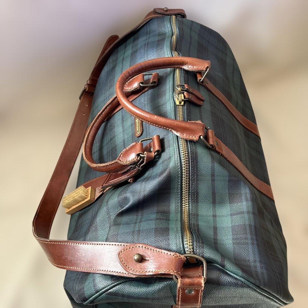 人気✨ラルフローレン ブラックウォッチ　2way ボストンバッグ　付属品 特大