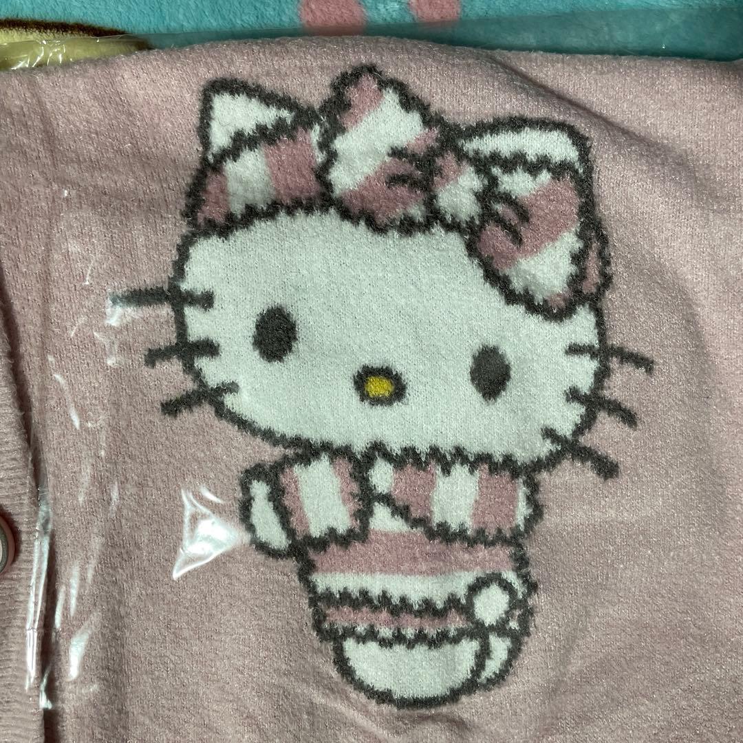 サンリオハウス　ジェラピケ　キティちゃん　スムーズィー　カーディガン　ピンク