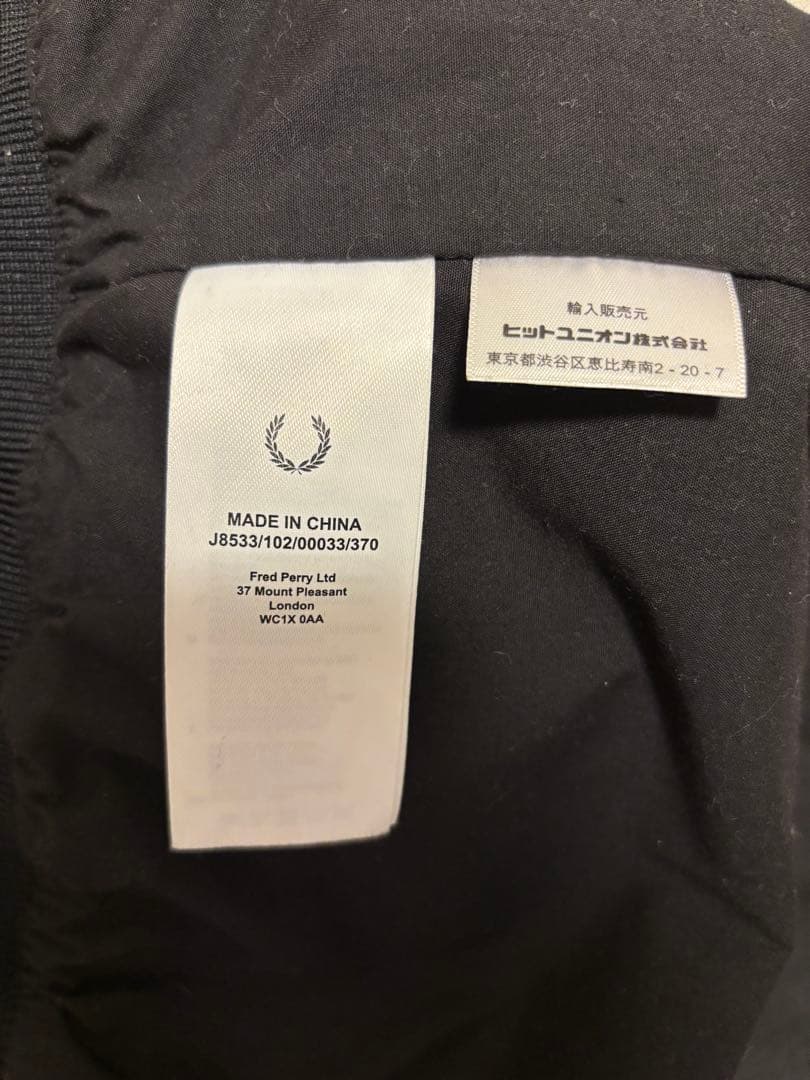 FRED PERRY ブルゾン スイングトップ 金刺繍 ゴールドジップ