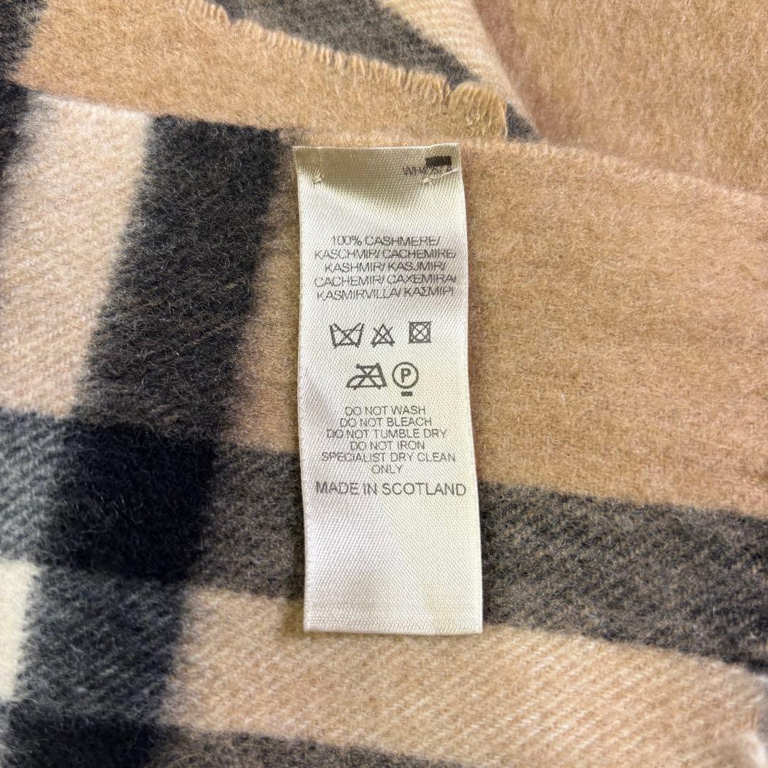 バーバリー　ビック　ノバチェック　高品質　カシミヤ100% ロングマフラー