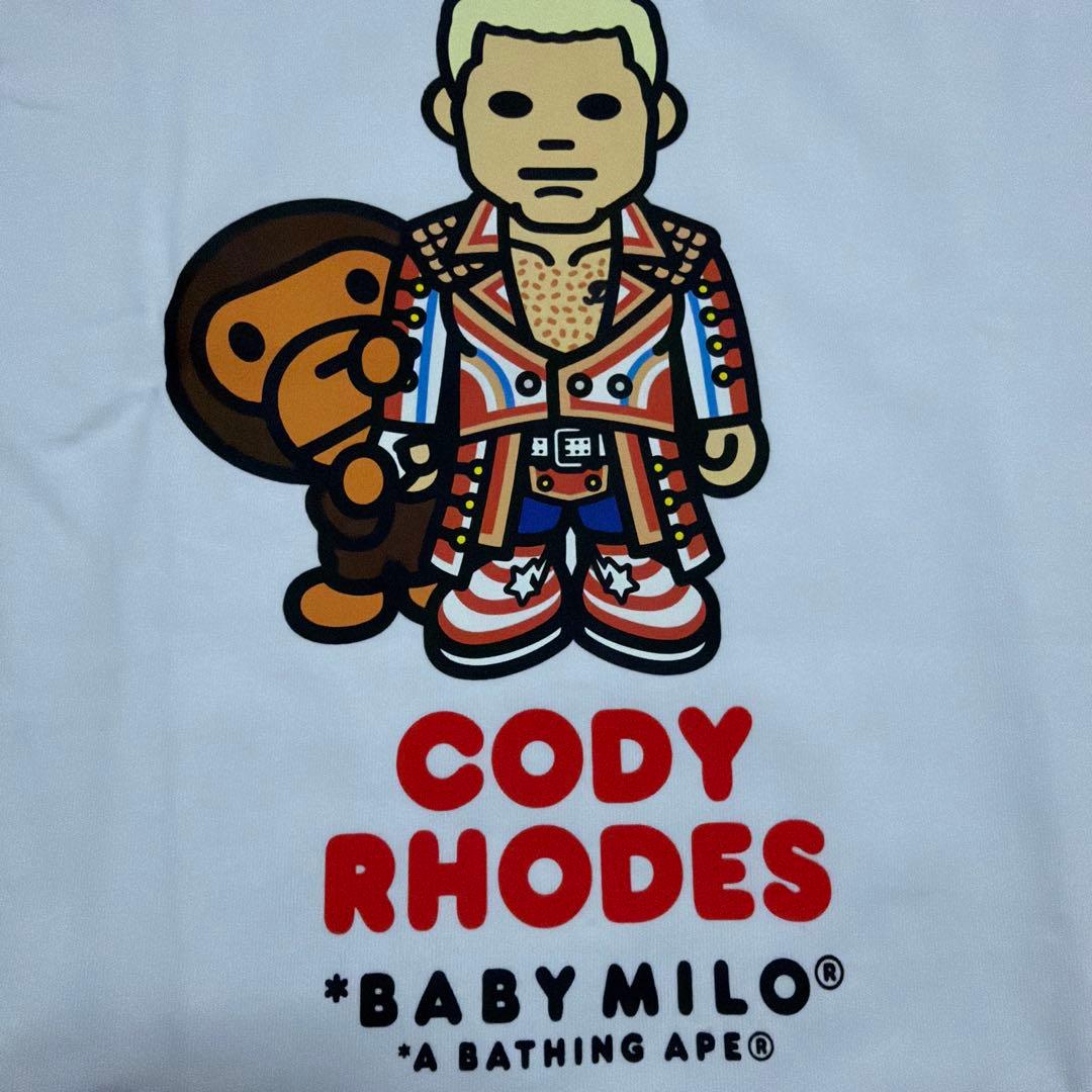 A BATHING APE BAPE CODY RHODES WWE tシャツ