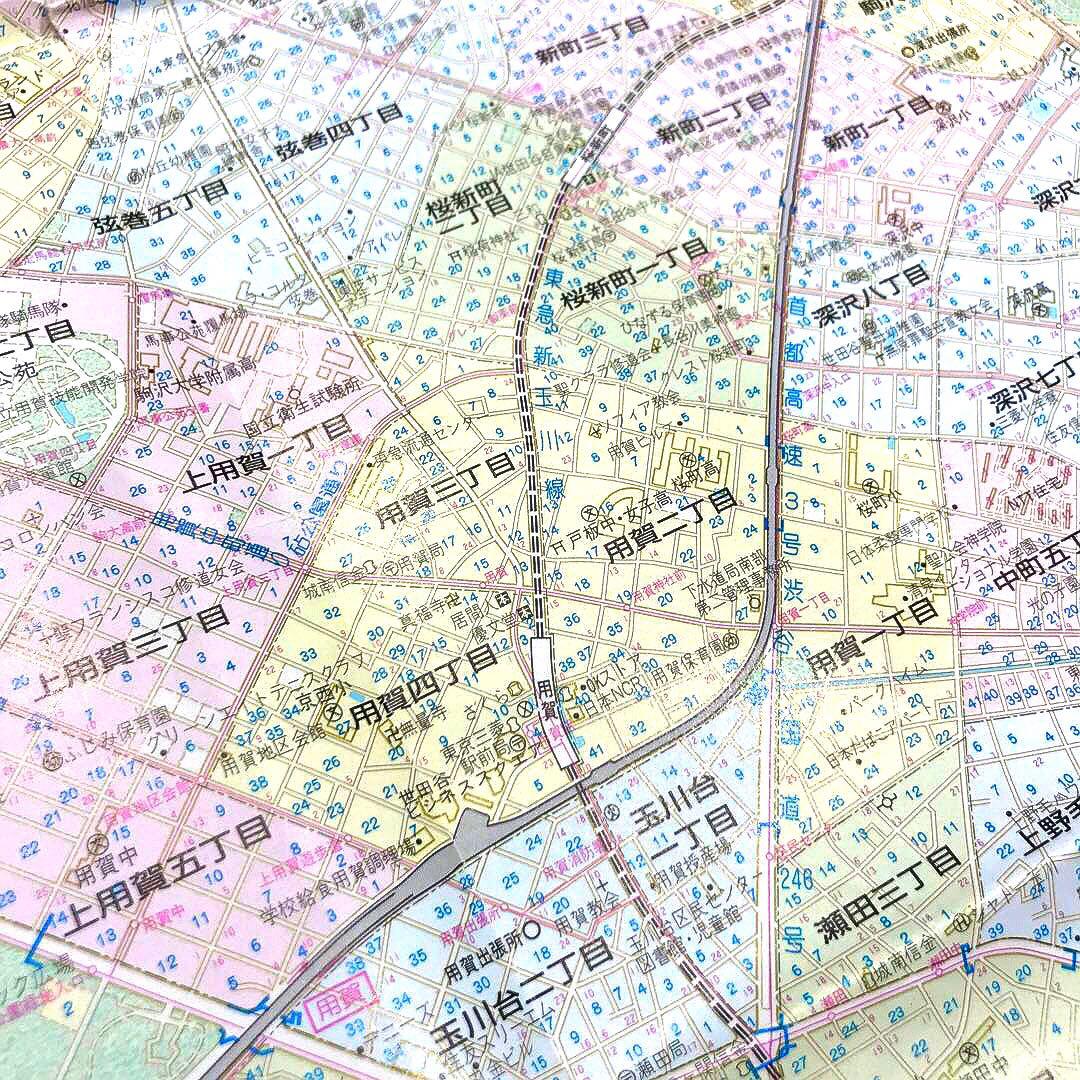 【確認用】東京都区分地図　世田谷区