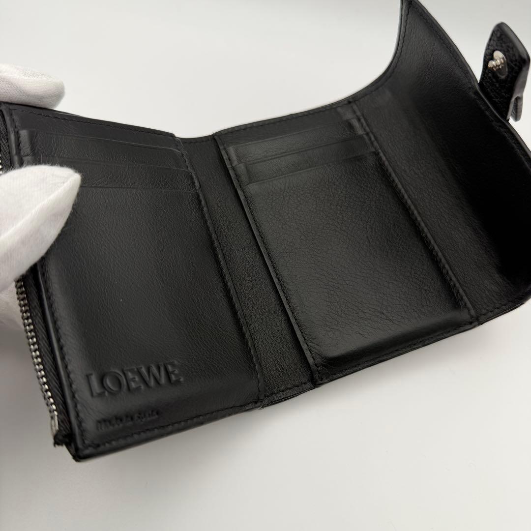ロエベ LOEWE 財布 スモールバーティカルウォレット ファスナー 三つ折り