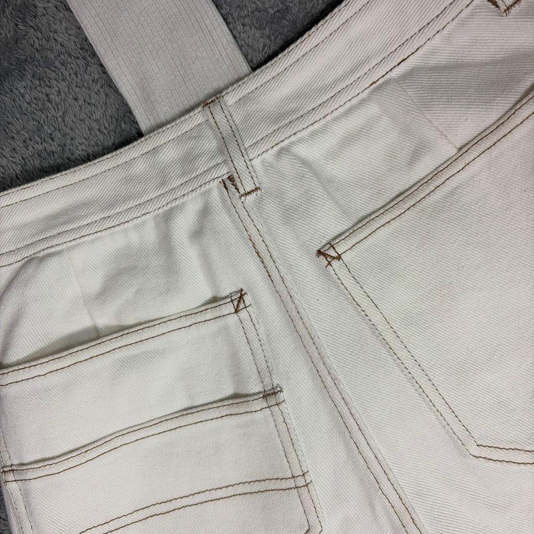 AMERI IMANE PAINTER PANTS 花柄 デニム パンツ M