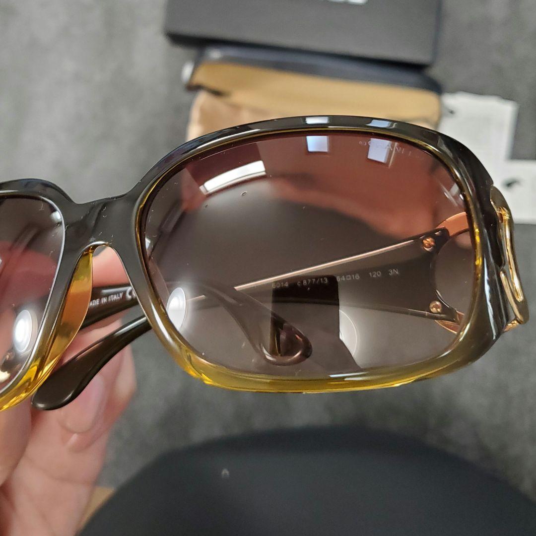 CHANEL サングラス ゴールドロゴ付き ch6014
