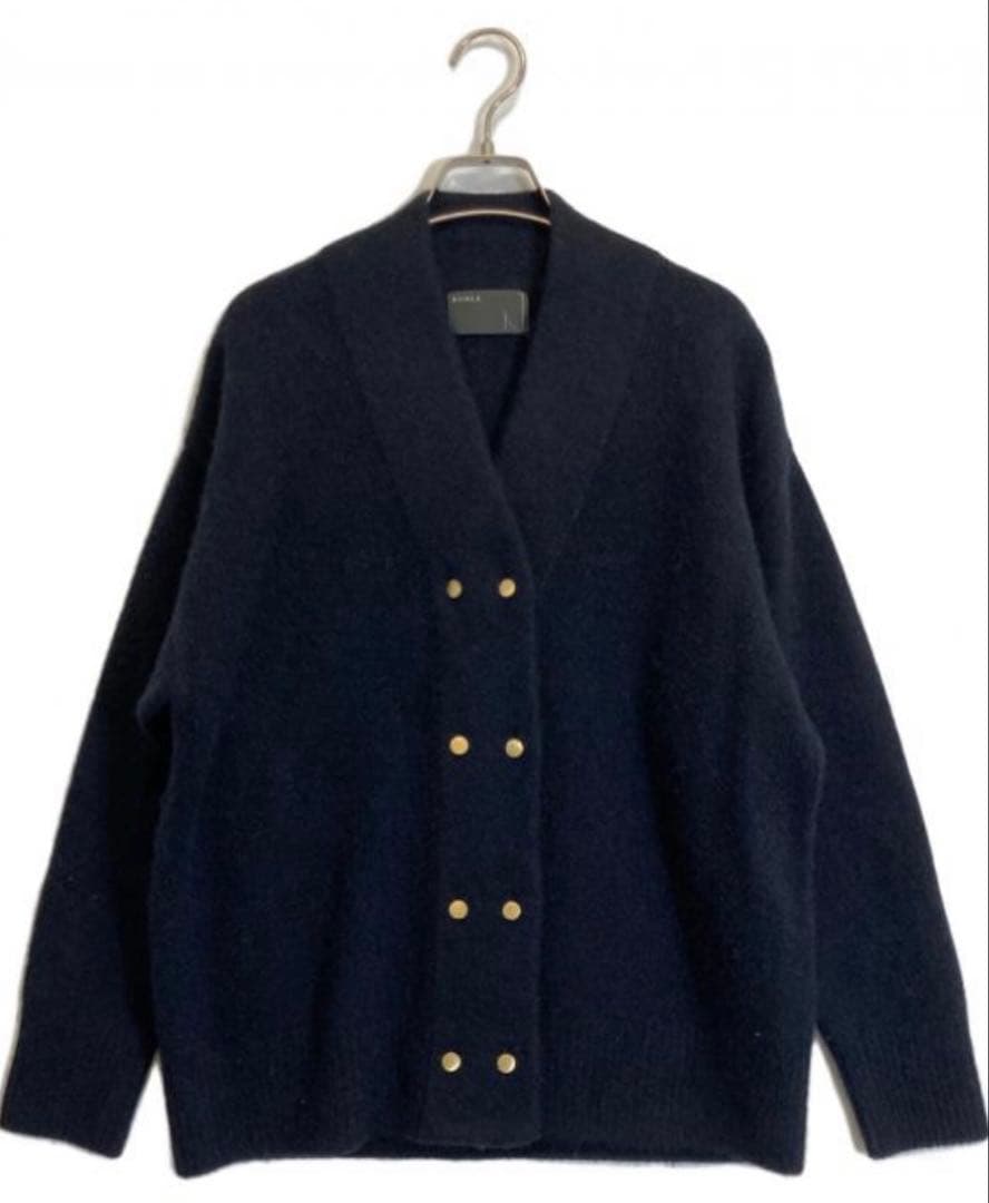 24AW NOBLE ノーブル　ヤク100% ニットカーディガン　金ボタン