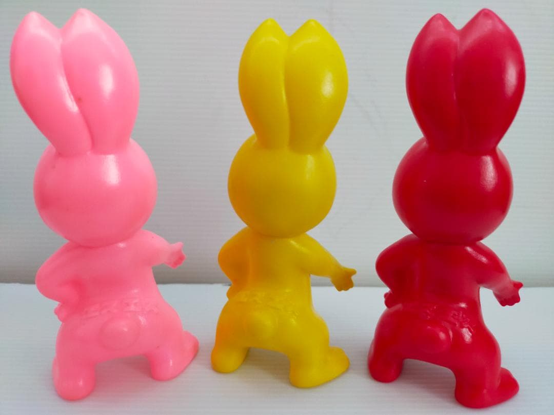 ピョンちゃん　ソフビ３個　佐藤製薬