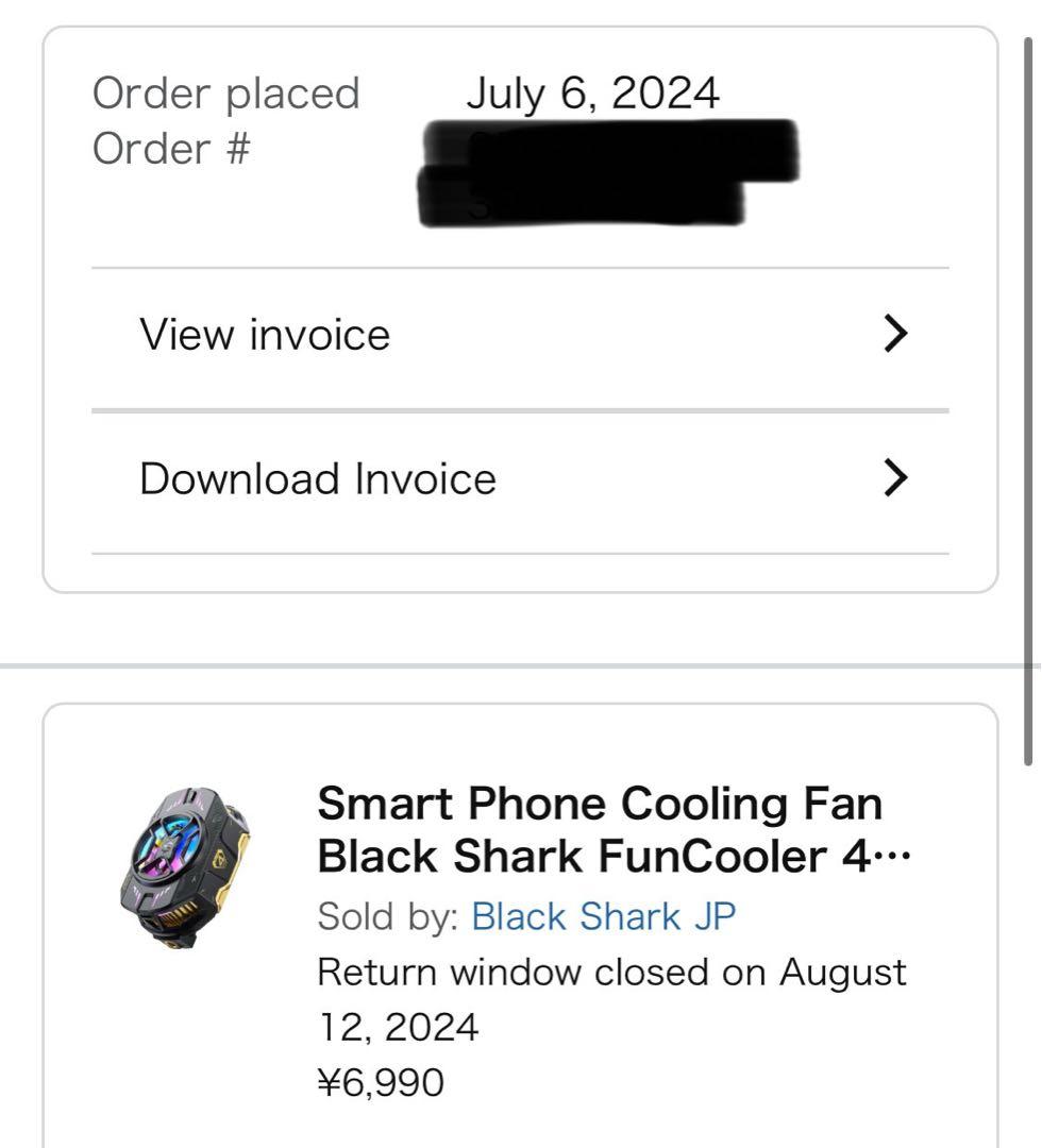 未使用 スマホ冷却ファン Black Shark FunCooler 4 Pro