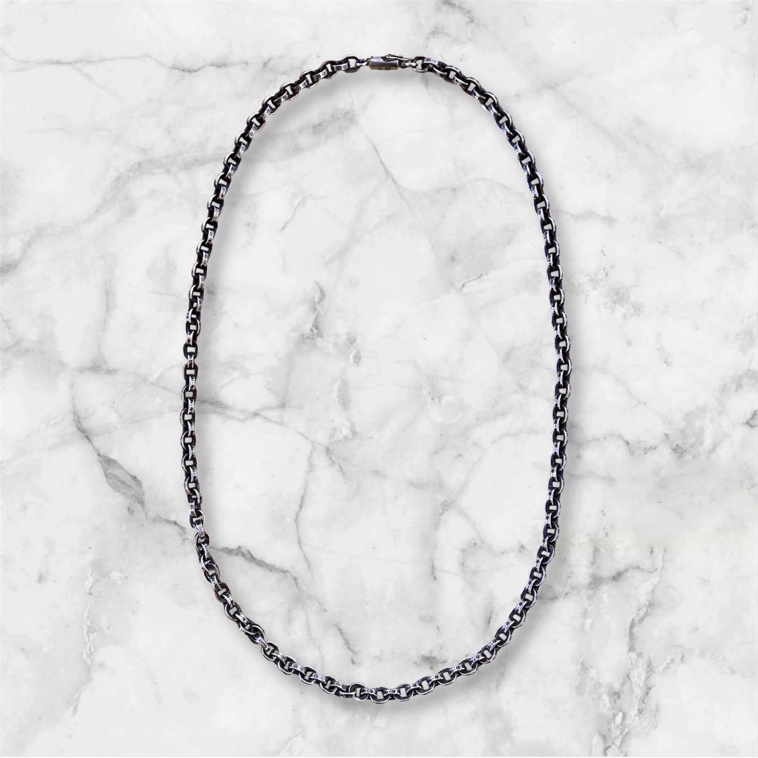 【特価】CHROME HEARTS 20inch ペーパーチェーンネックレス