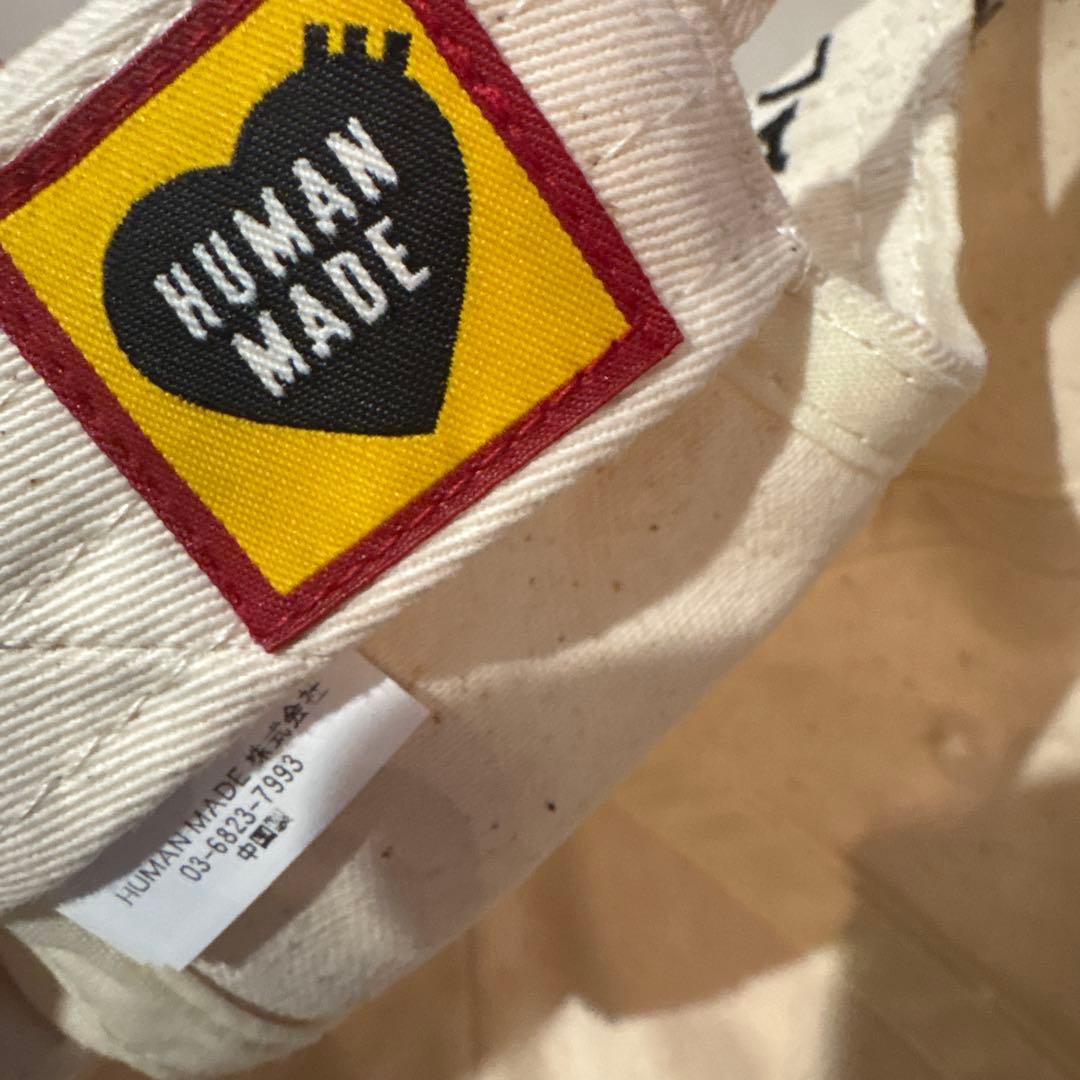 ひ*８様 正規品　HUMAN MADE ベースボールキャップ アイボリー　限定