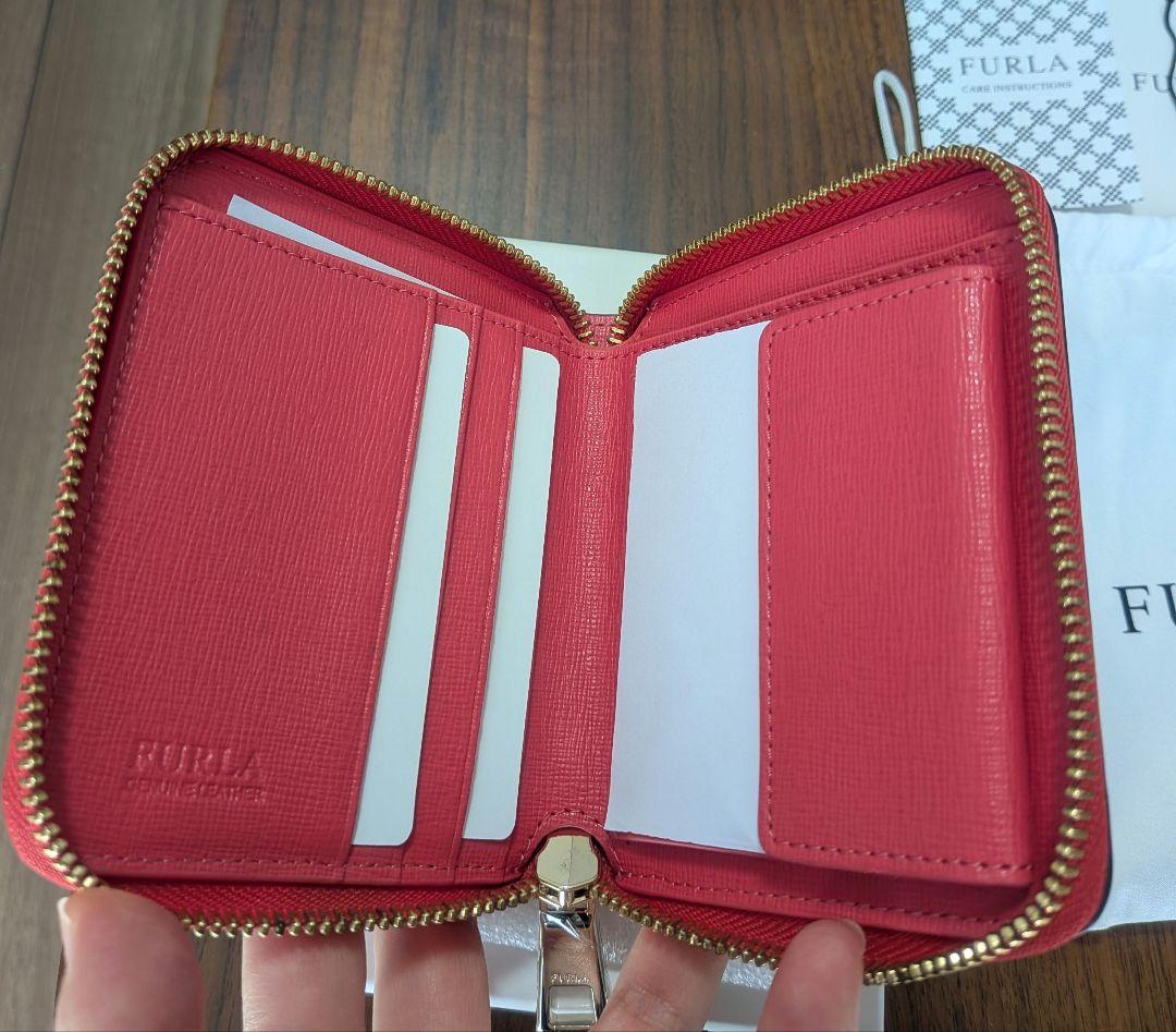 FURLA BABYLON S ZIPAROUND ローズ