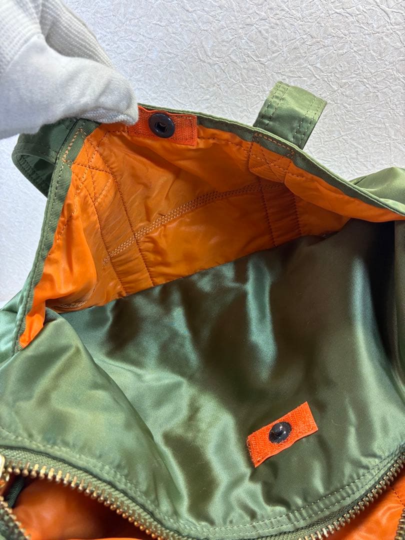 [未使用級]PORTER　タンカー　ドラムバッグ　セージグリーン　ミニボストンL
