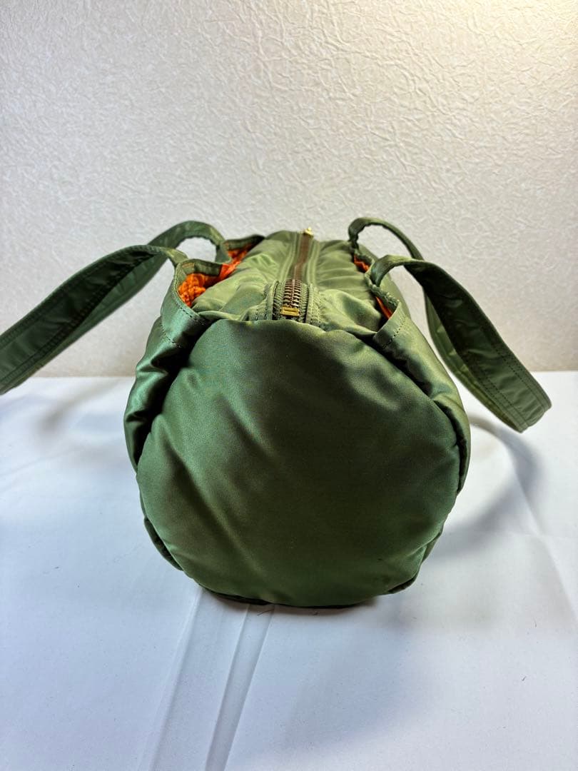 [未使用級]PORTER　タンカー　ドラムバッグ　セージグリーン　ミニボストンL