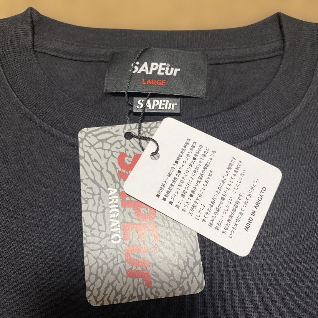 新品　SAPEur USAPE Tシャツ Lサイズ ブラック