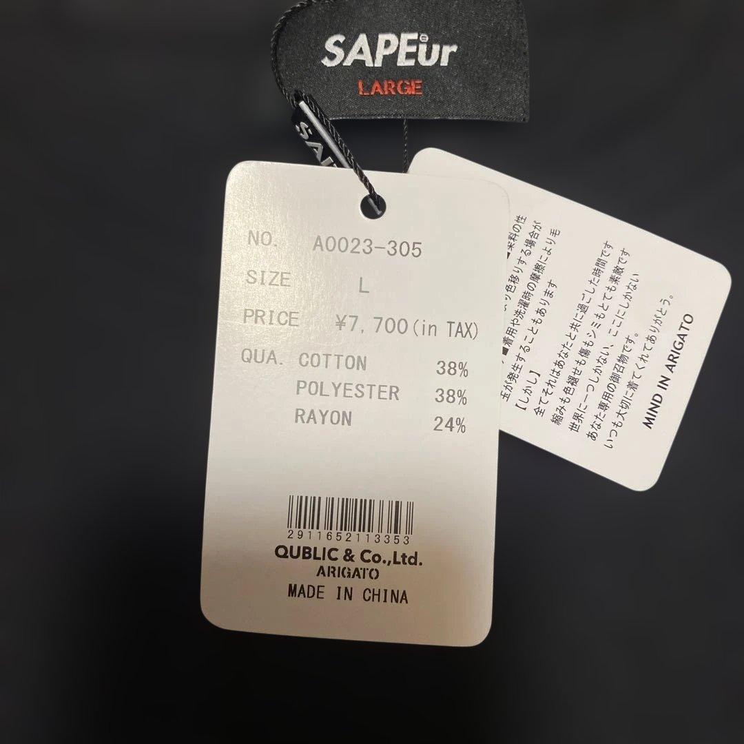 新品　SAPEur USAPE Tシャツ Lサイズ ブラック