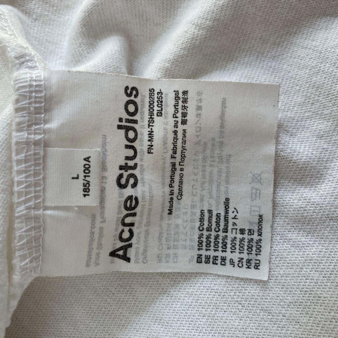正規品 Acne Studios 'PEACE GALLERY' ロゴTシャツ白