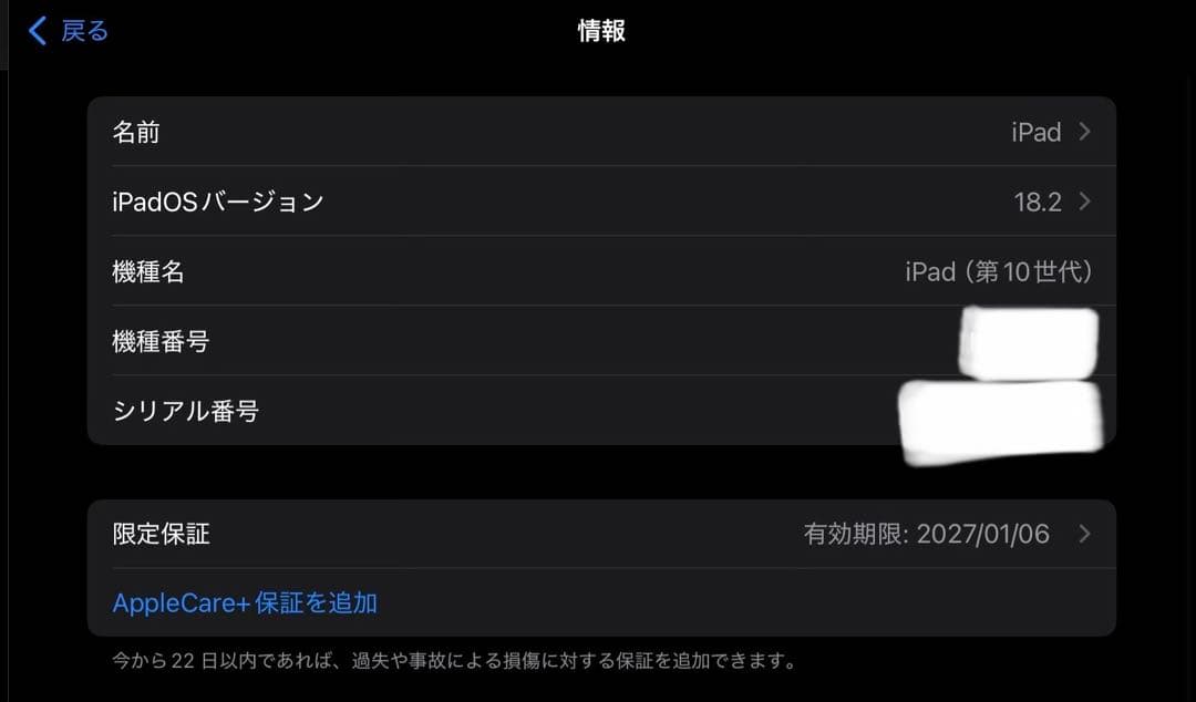 s*a様 Apple iPad 第10世代ブルー 本体 64GB
