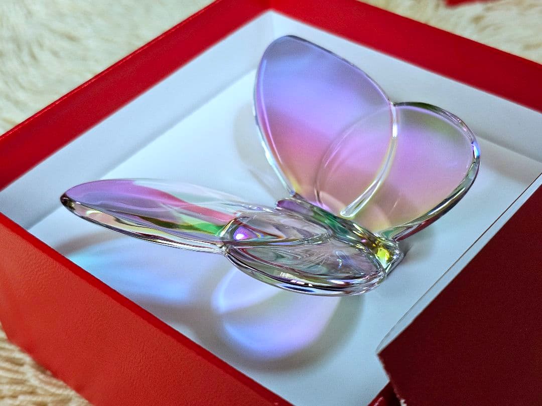 新品 Baccaratクリスタル ラッキーバタフライ イリゼクリア パピヨン