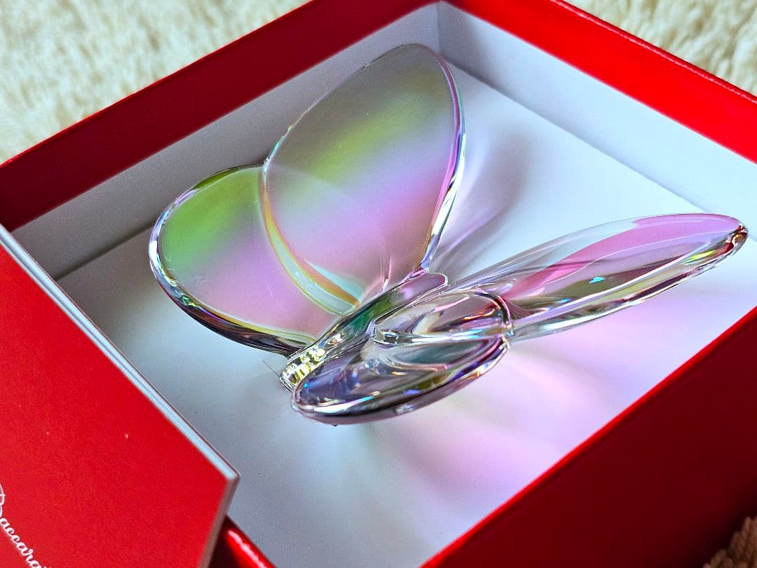 新品 Baccaratクリスタル ラッキーバタフライ イリゼクリア パピヨン