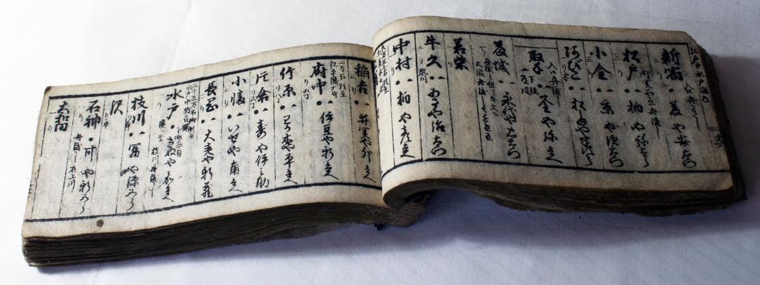 激レア 貴重 大日本細見道中記 彩色木版画入 絵入 古地図 鳥瞰図