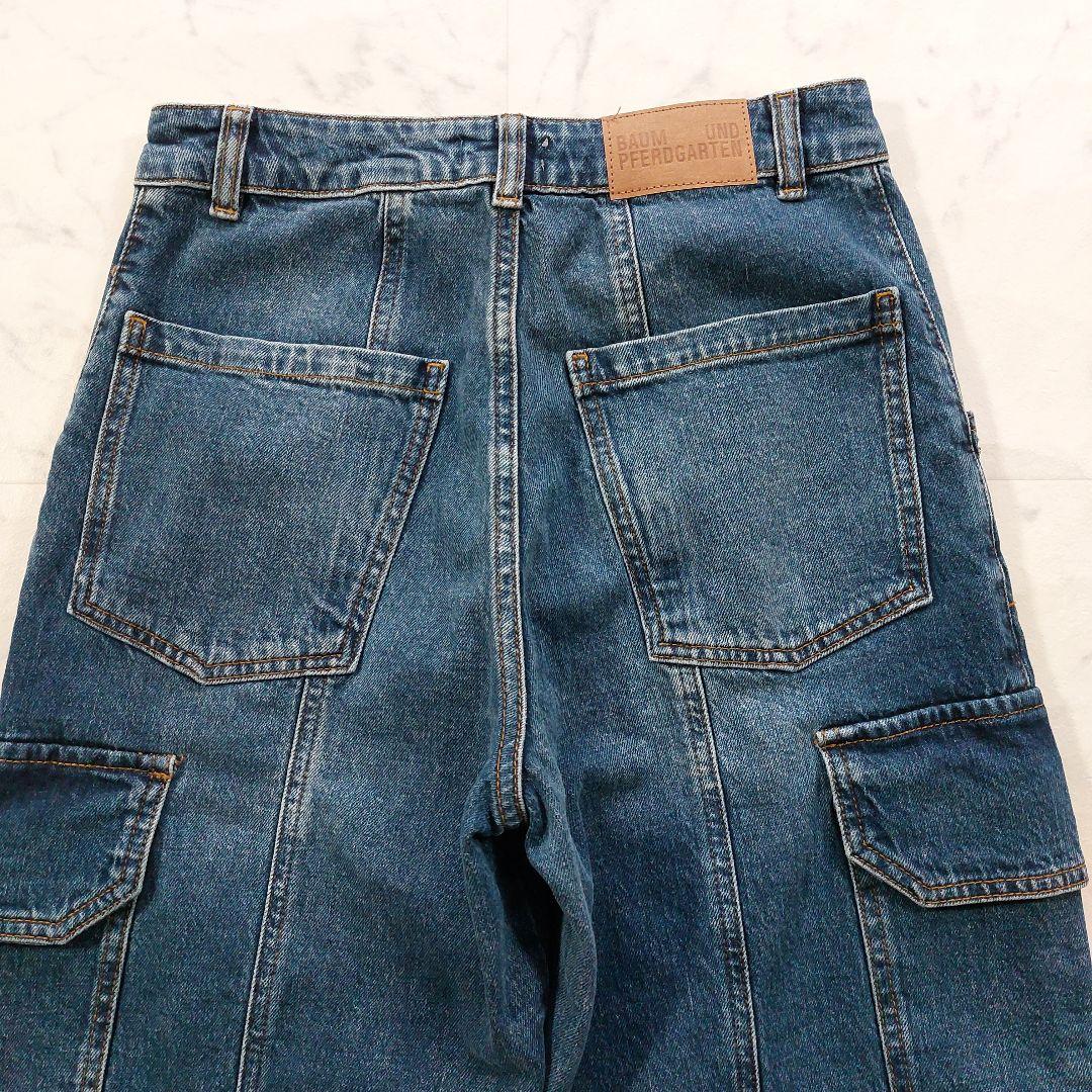 美品 BAUM UND PFERGARTEN 34 デニム カーゴパンツ