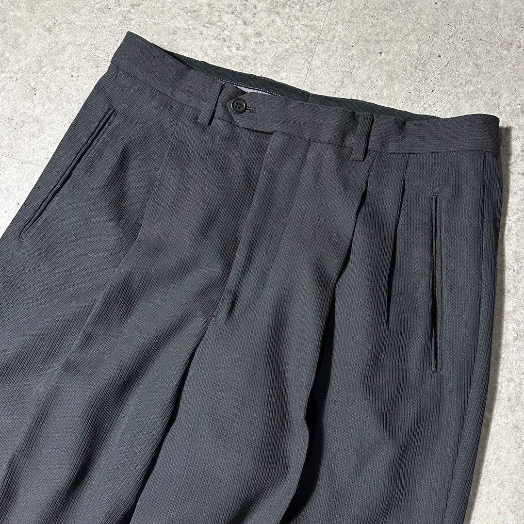 90s Giorgio Armani 細かいストライプ バージンウール