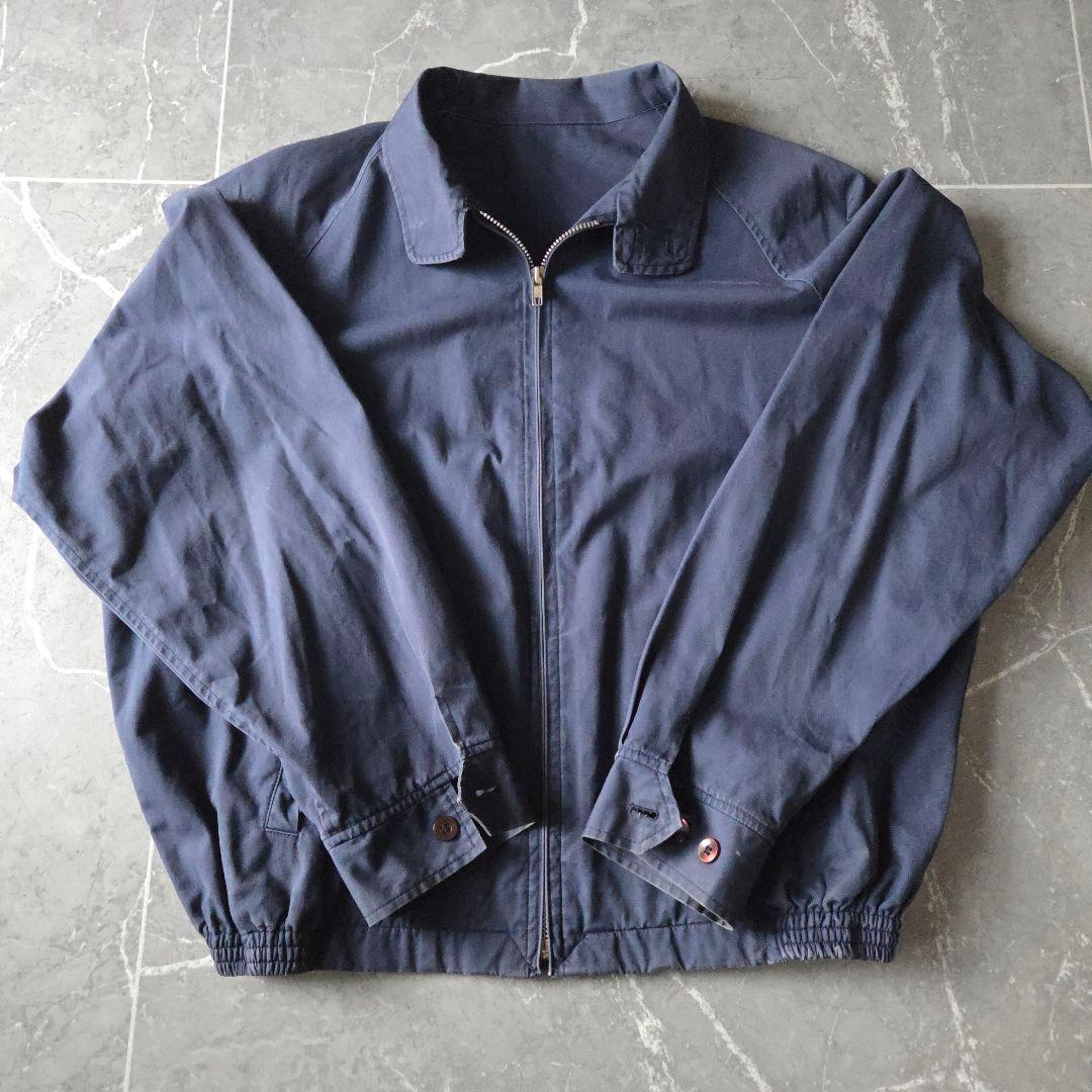 日本製 90s VAN JAC コットン スイングトップ 紺 L