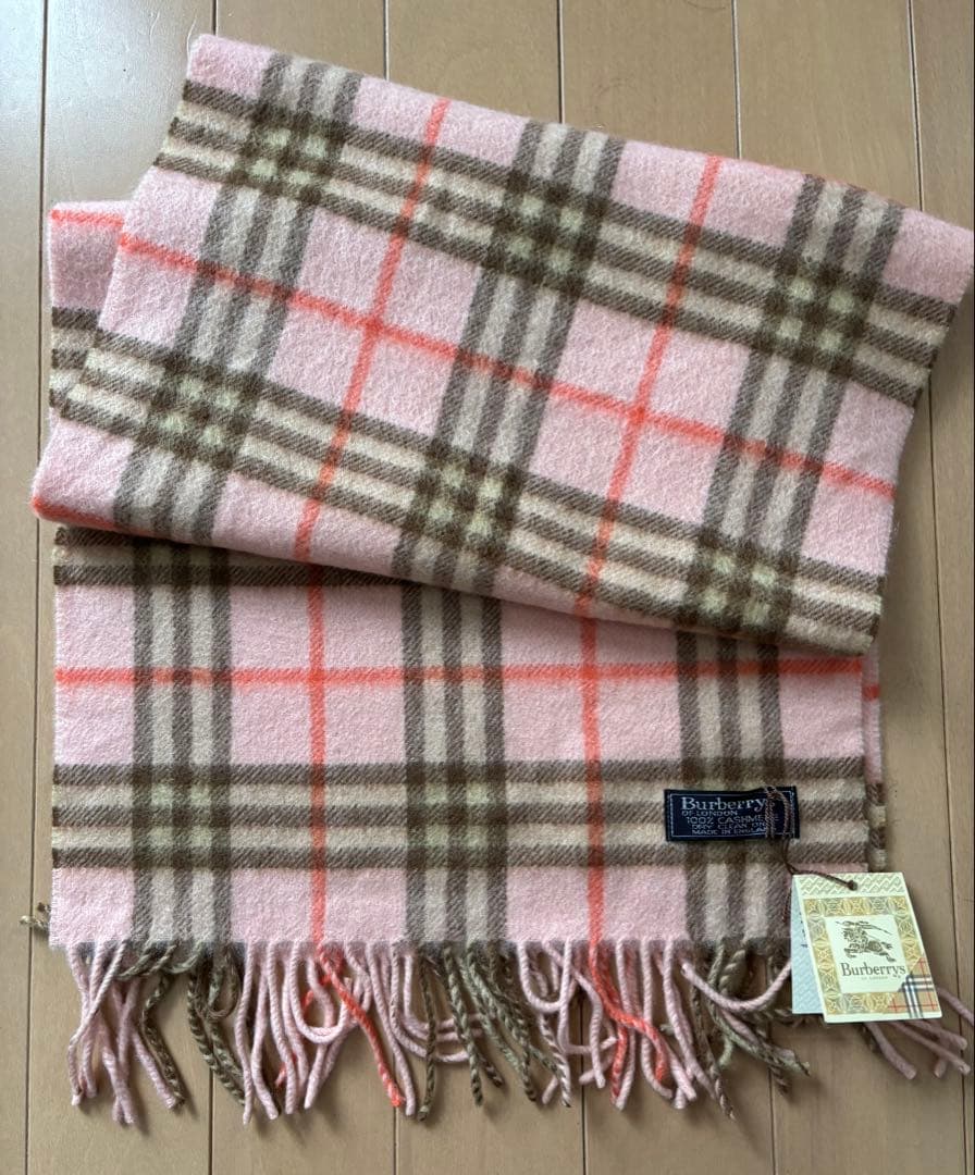 Burberrys OF LONDON カシミアマフラー　ヴンテージ　未使用美品