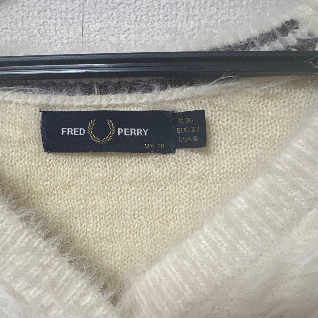 FRED PERRY x Ray BEAMS/別注 シャギーカー ディガン